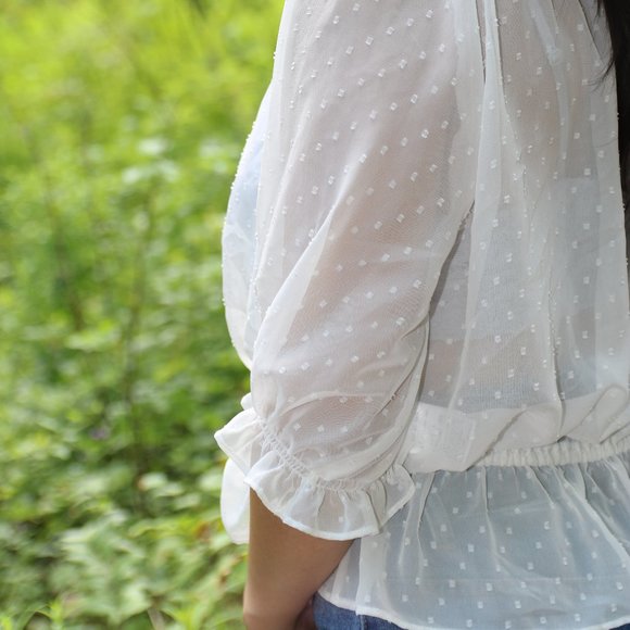 JAPANESE white flow shirt - Picture 3 of 3
